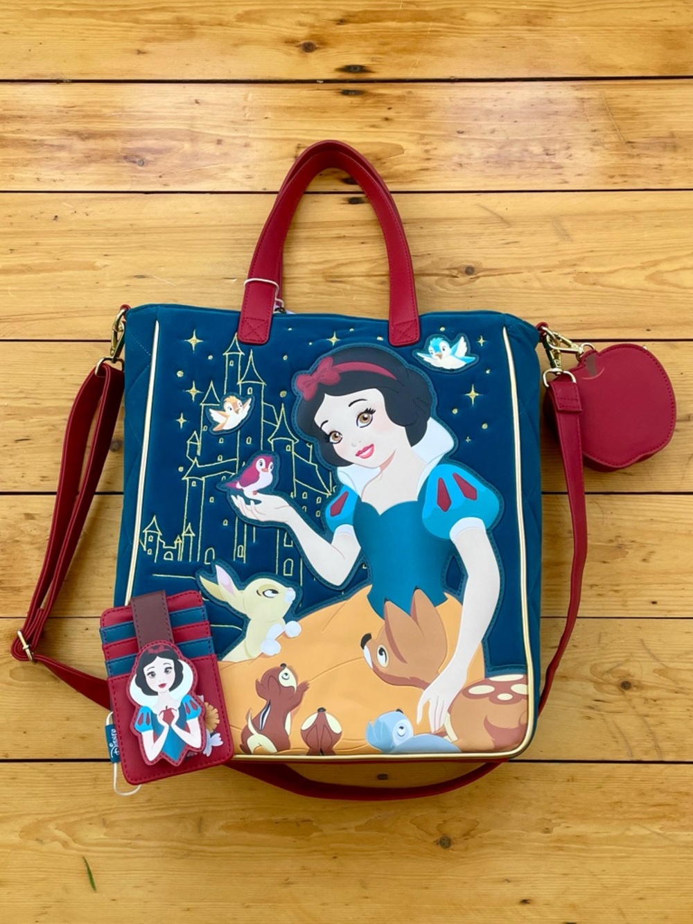 Loungefly Disney Snow White and the Seven Dwarfs Quilted Tote Bag & Wallet